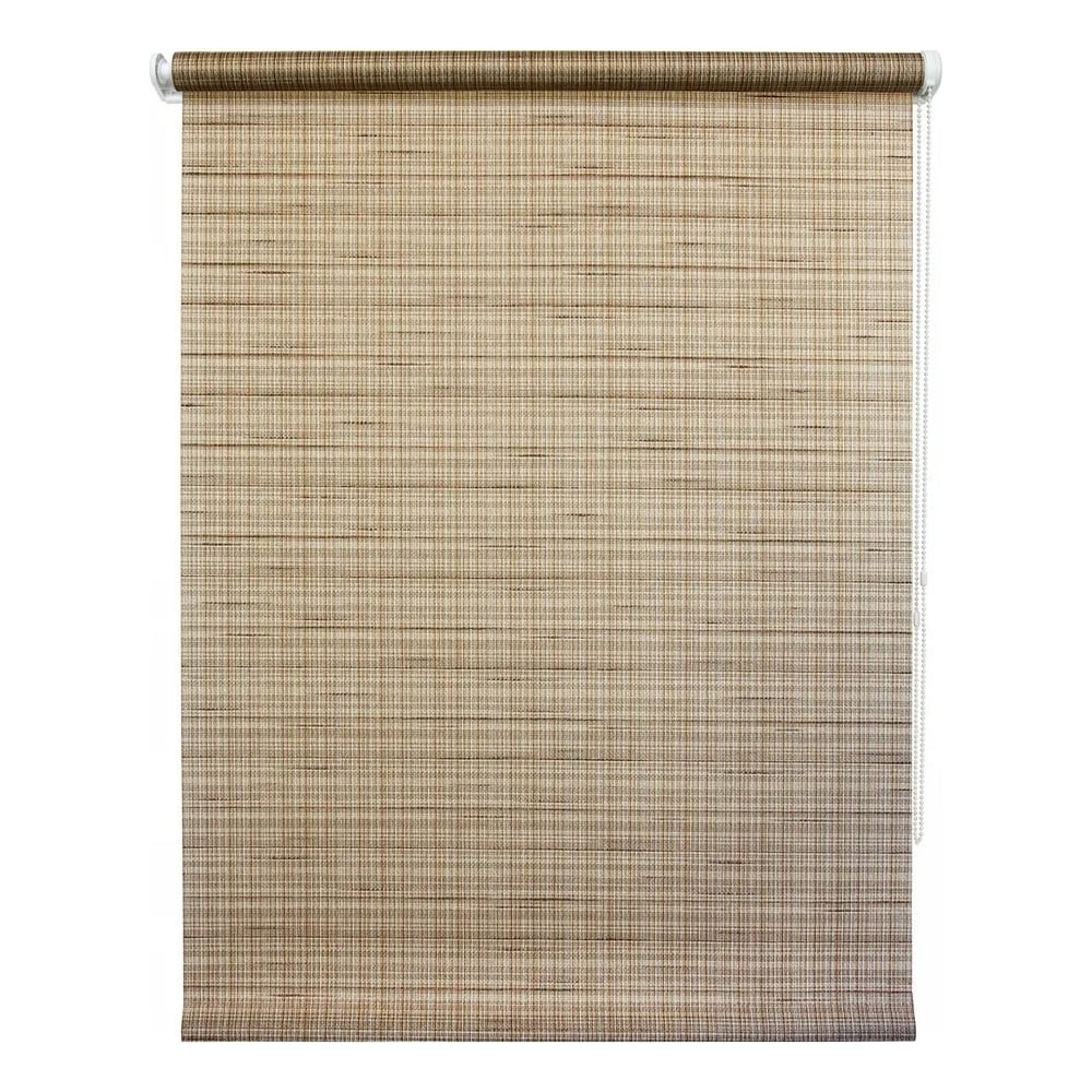 Изображение товара Рулонная штора УЮТ Рига 43x175 см коричневая для дома и офиса