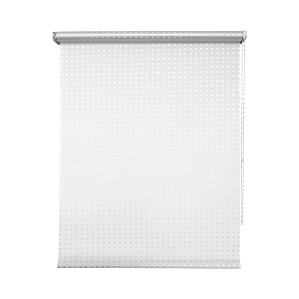 Изображение товара Рулонная штора УЮТ Плаза 140x175 см белая современная светозащита без сверления