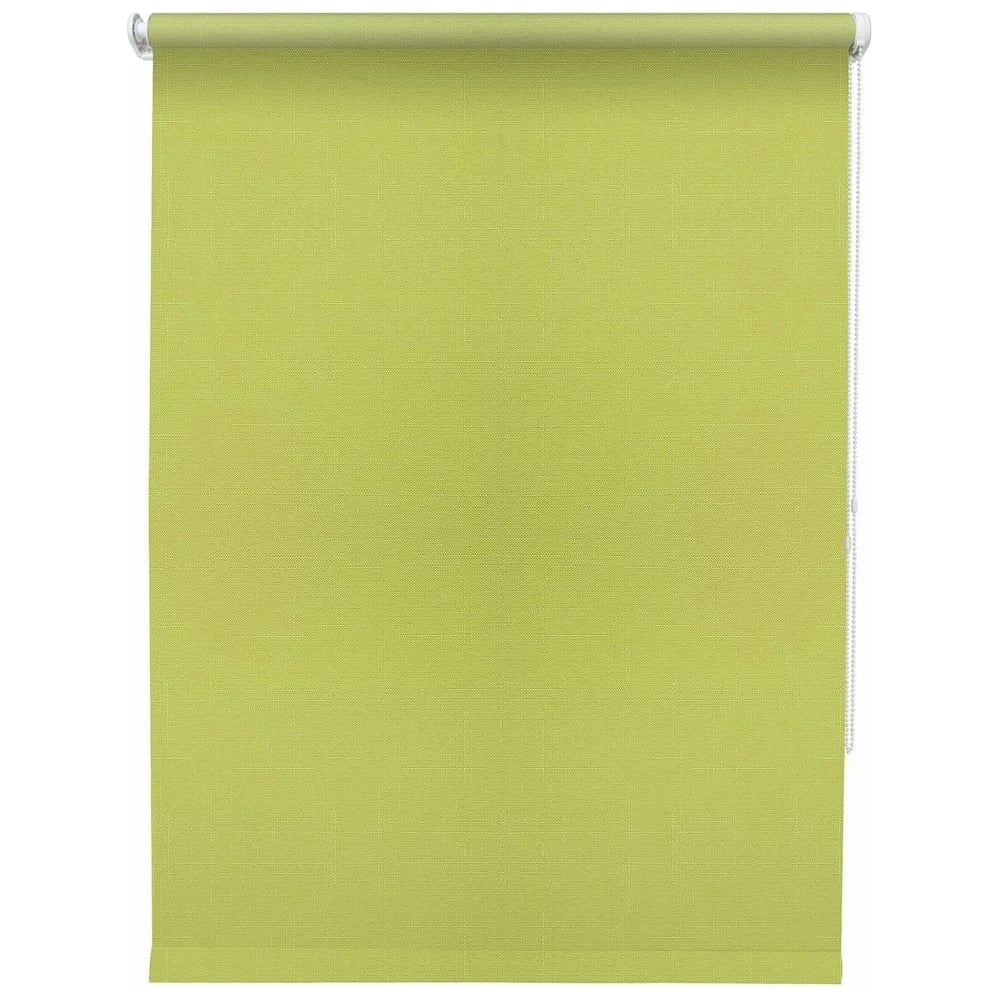 Изображение товара Рулонная штора УЮТ Шантунг 200x175 см салатовая современная установка без сверления