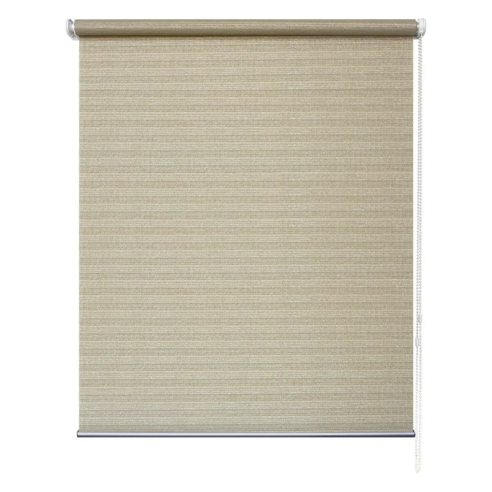 Изображение товара Рулонная штора УЮТ Таллин 52x175 см серебристо-бежевый современная с монтажом без сверления