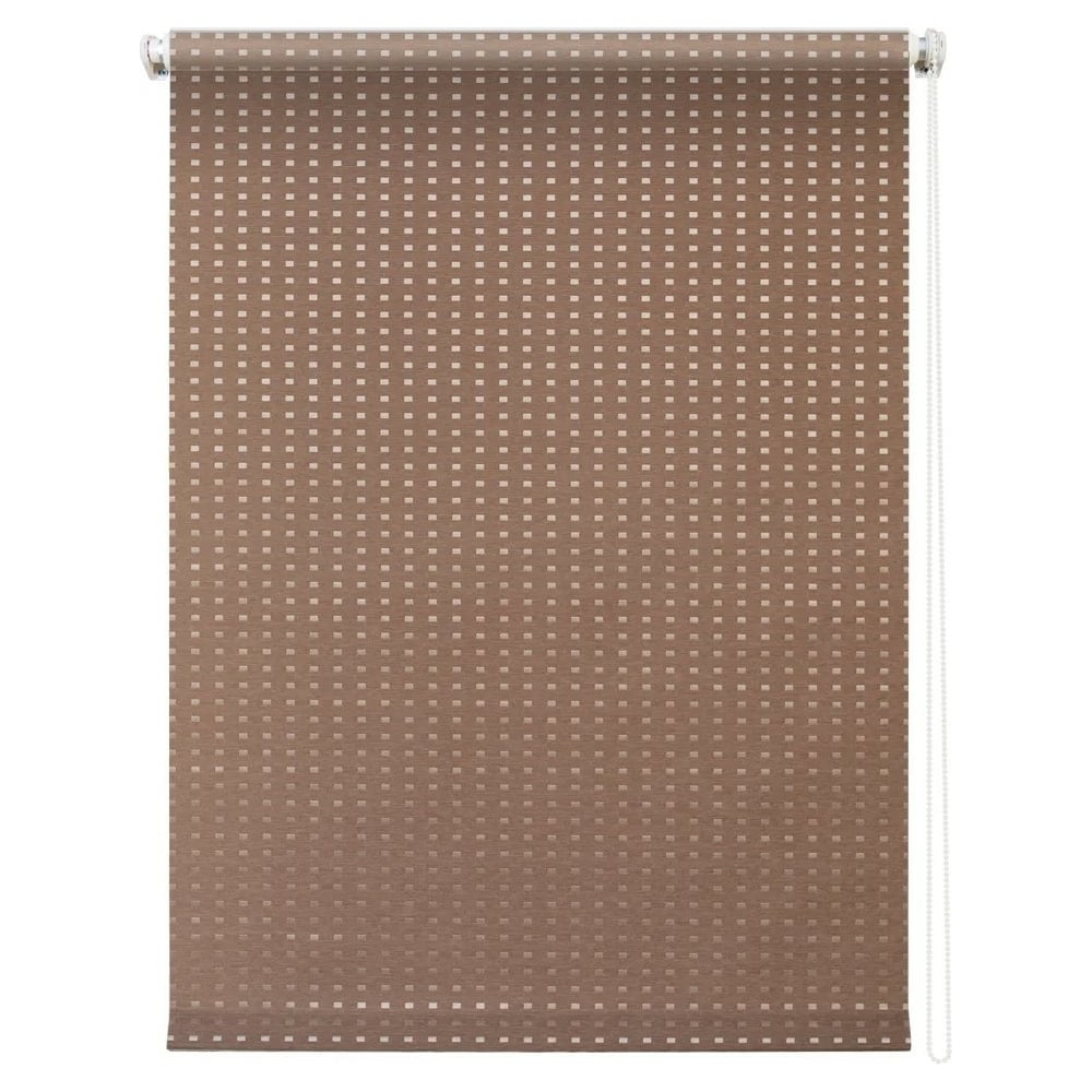 Изображение товара Рулонная штора УЮТ Плаза 60x175 см коричневая для оформления окон