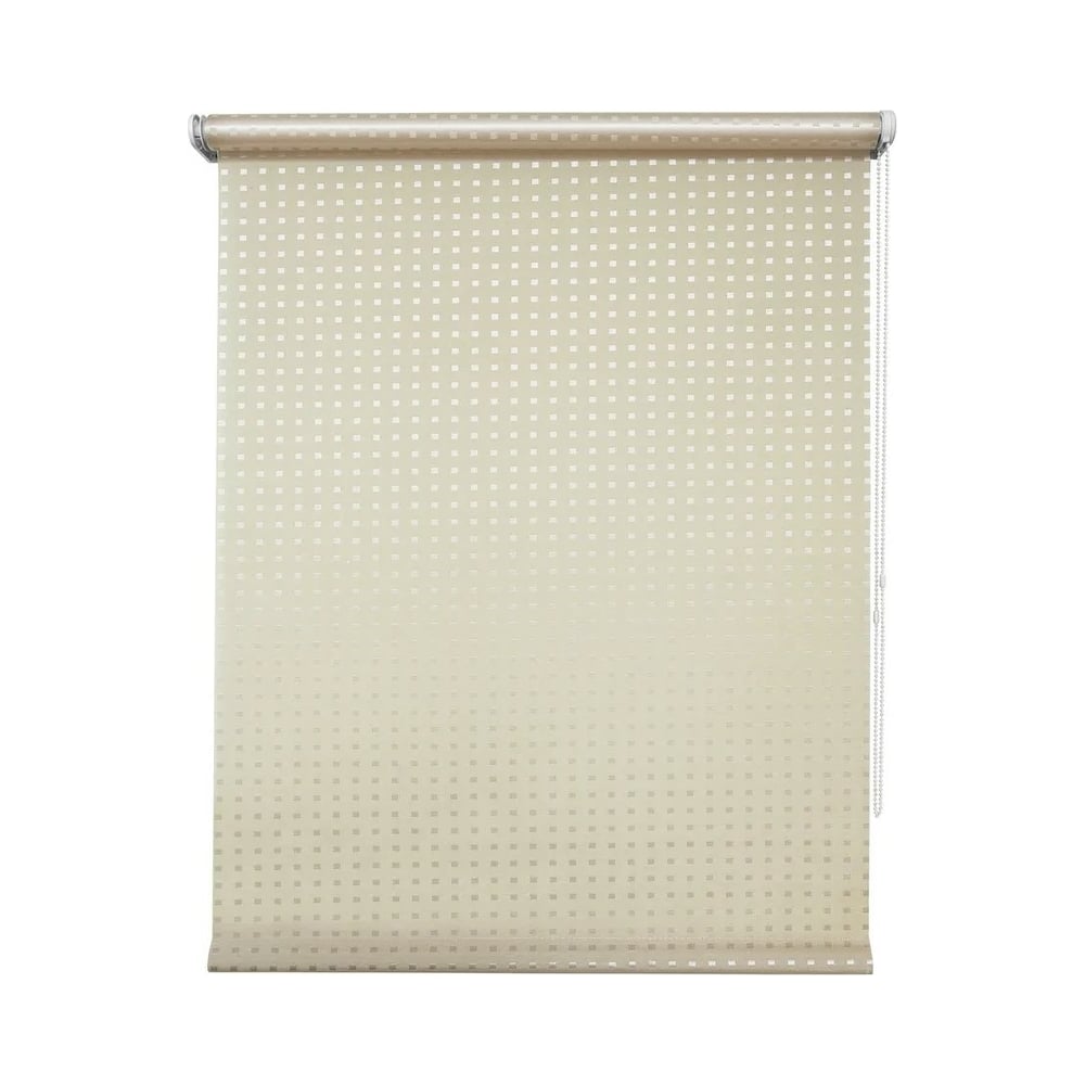 Изображение товара Рулонная штора УЮТ Плаза 160x175 см кремовая современная с монтажом без сверления