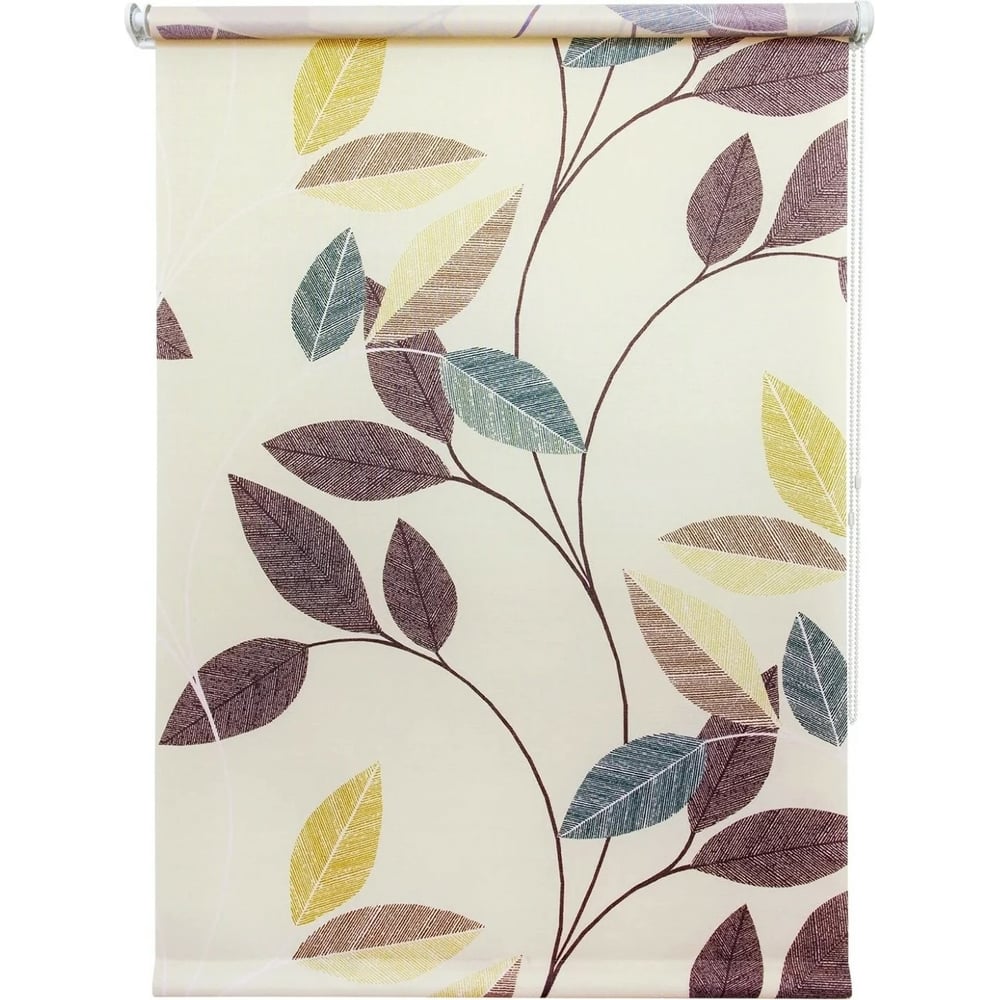 Изображение товара Штора УЮТ Листопад 50x175 см современная рулонная штора для дома и офиса