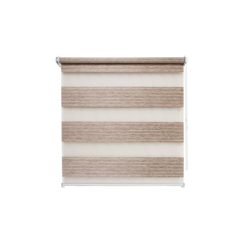 Изображение товара Рулонная штора Манчестер 120x160 см льняной стиль современный монтаж без сверления