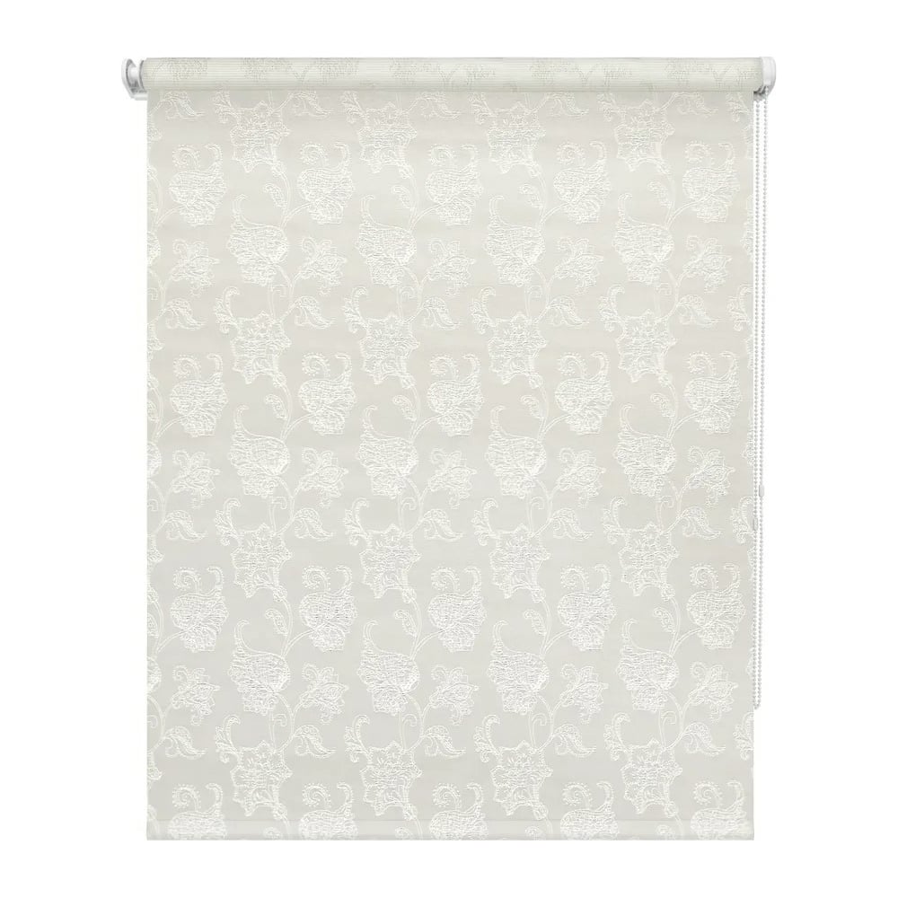 Изображение товара Рулонная штора УЮТ Тюильри 200x175 см белая для окон, монтаж без сверления