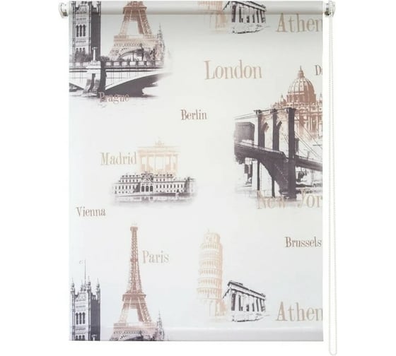 Изображение товара Штора УЮТ Глобал 60x175 см кремовый 2090112