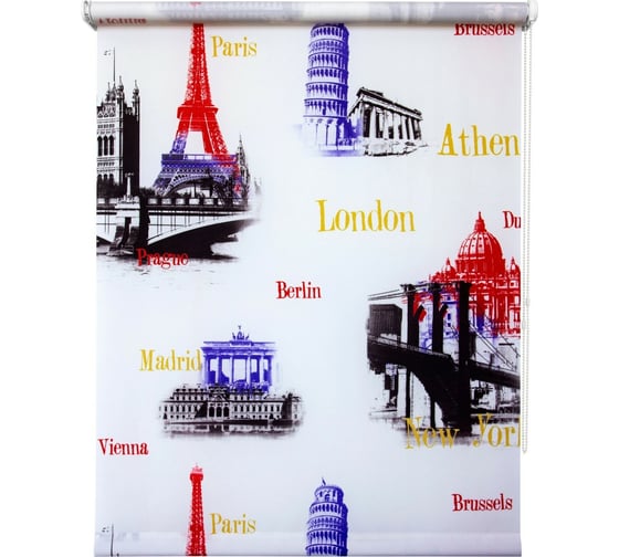 Изображение товара Штора УЮТ Глобал 40x175 см пестрый 2090105