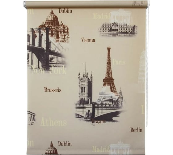 Изображение товара Штора УЮТ Глобал 50x175 см бежевый 2090131