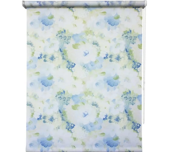 Изображение товара Штора УЮТ Пионы 180x175 см голубой 2090169