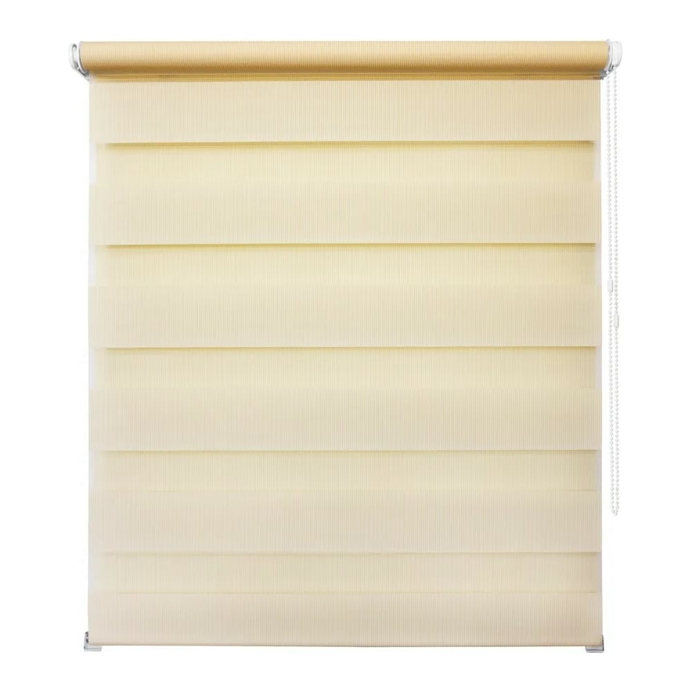 Изображение товара Рулонная штора УЮТ Канзас 90x160 см светло-бежевый монтаж без сверления