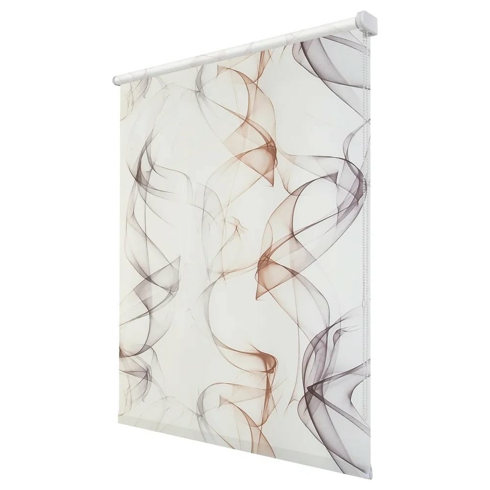 Изображение товара Рулонная штора УЮТ Смоки 140x175 см бежевый современный монтаж без сверления