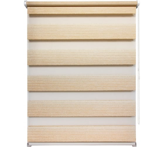 Изображение товара Рулонная штора УЮТ Люрекс день/ночь, 70x160, ваниль 2145108