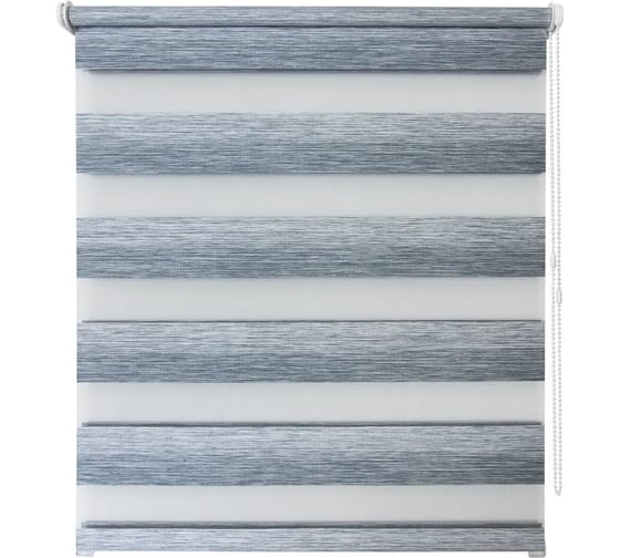 Изображение товара Рулонная штора УЮТ Рафаэлло день/ночь, 160x160, серо-голубой 2145078