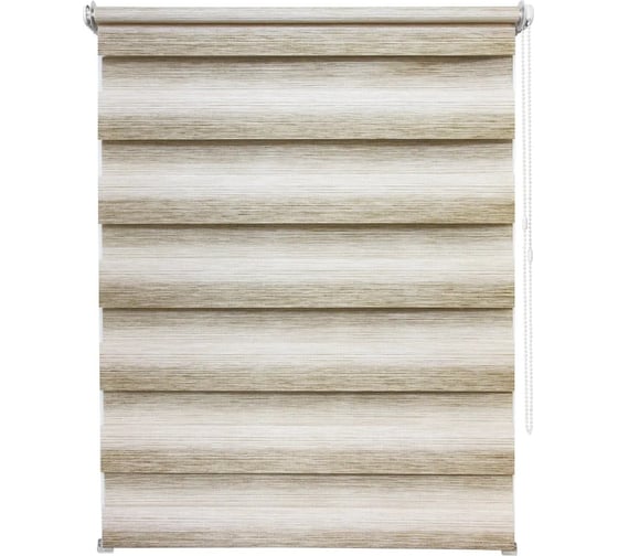 Изображение товара Рулонная штора УЮТ Рафаэлло день/ночь, 40x160, темно-бежевый 2145054