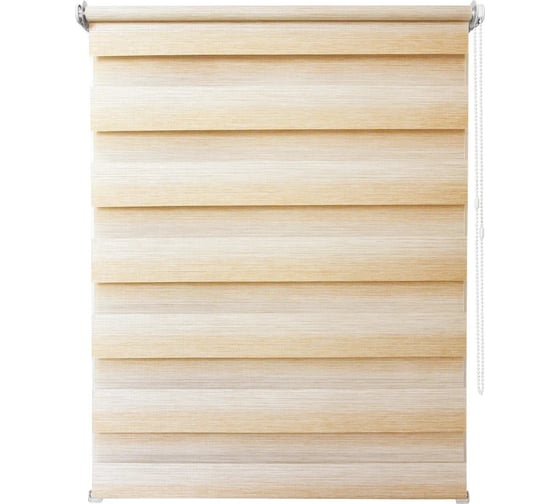 Изображение товара Рулонная штора УЮТ Рафаэлло день/ночь, 70x160, песочный 2145066