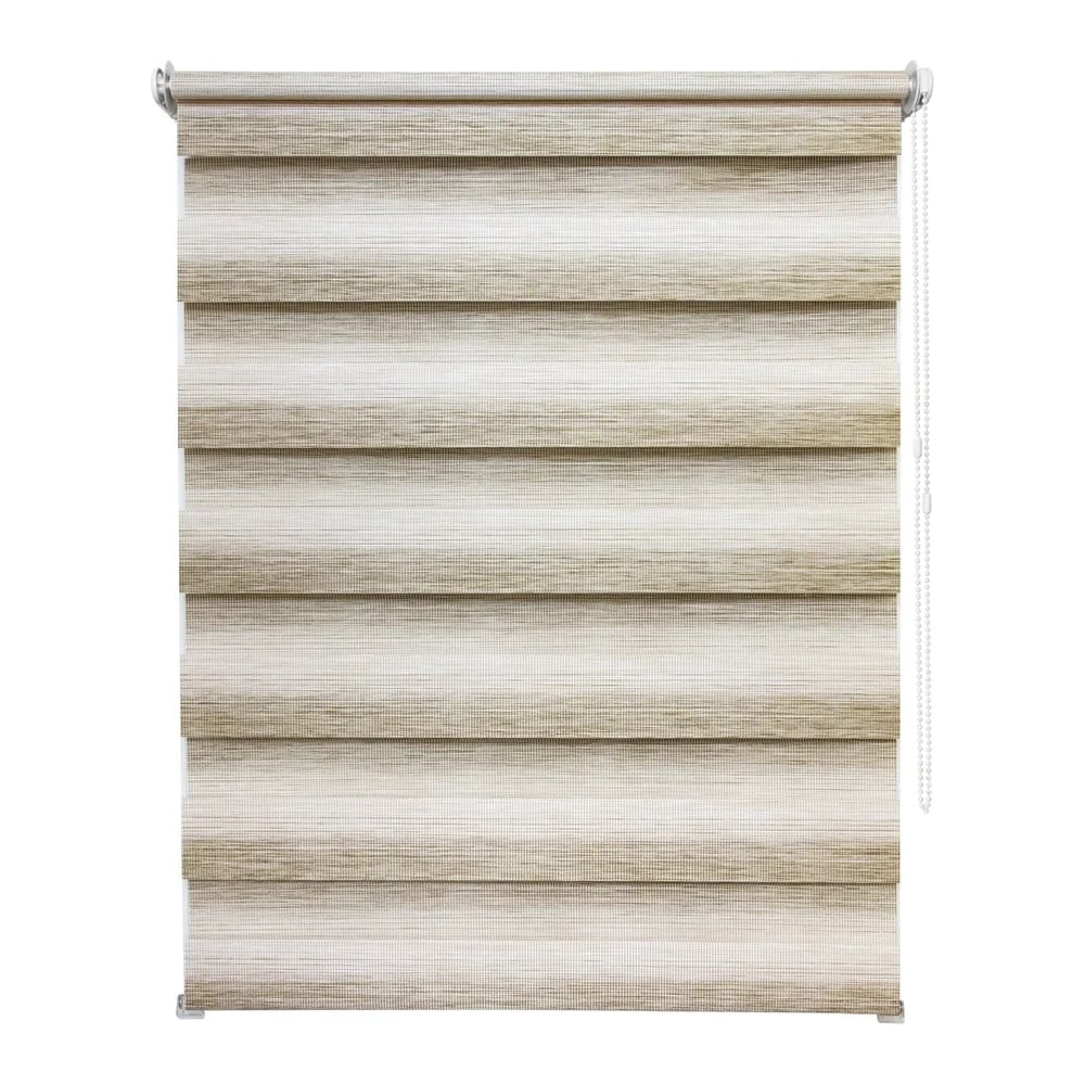 Изображение товара Рулонная штора УЮТ Рафаэлло день/ночь, 50x160, темно-бежевый