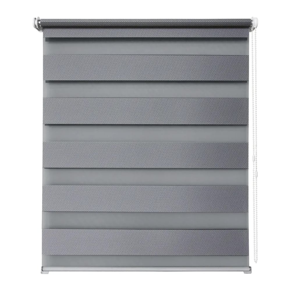 Изображение товара Рулонная штора УЮТ Тиссура день/ночь, 50x160, серебро 2144605