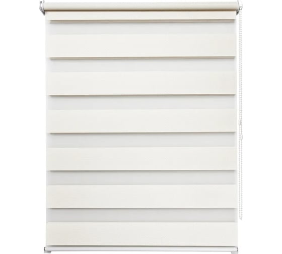 Изображение товара Рулонная штора УЮТ Сальса день/ночь, 140x160, сливочный 2145289