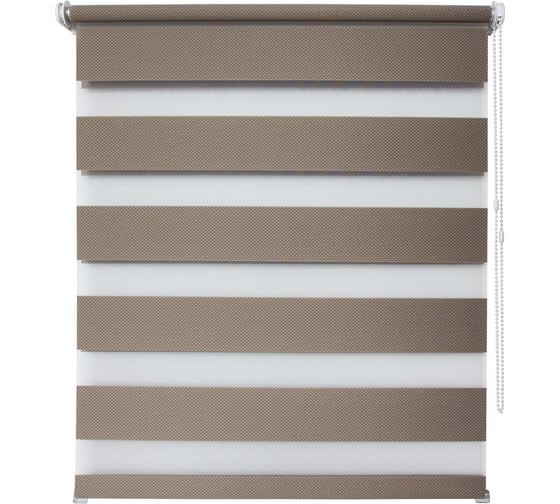 Изображение товара Рулонная штора УЮТ Тиссура день/ночь, 40x160, ореховый 2144594
