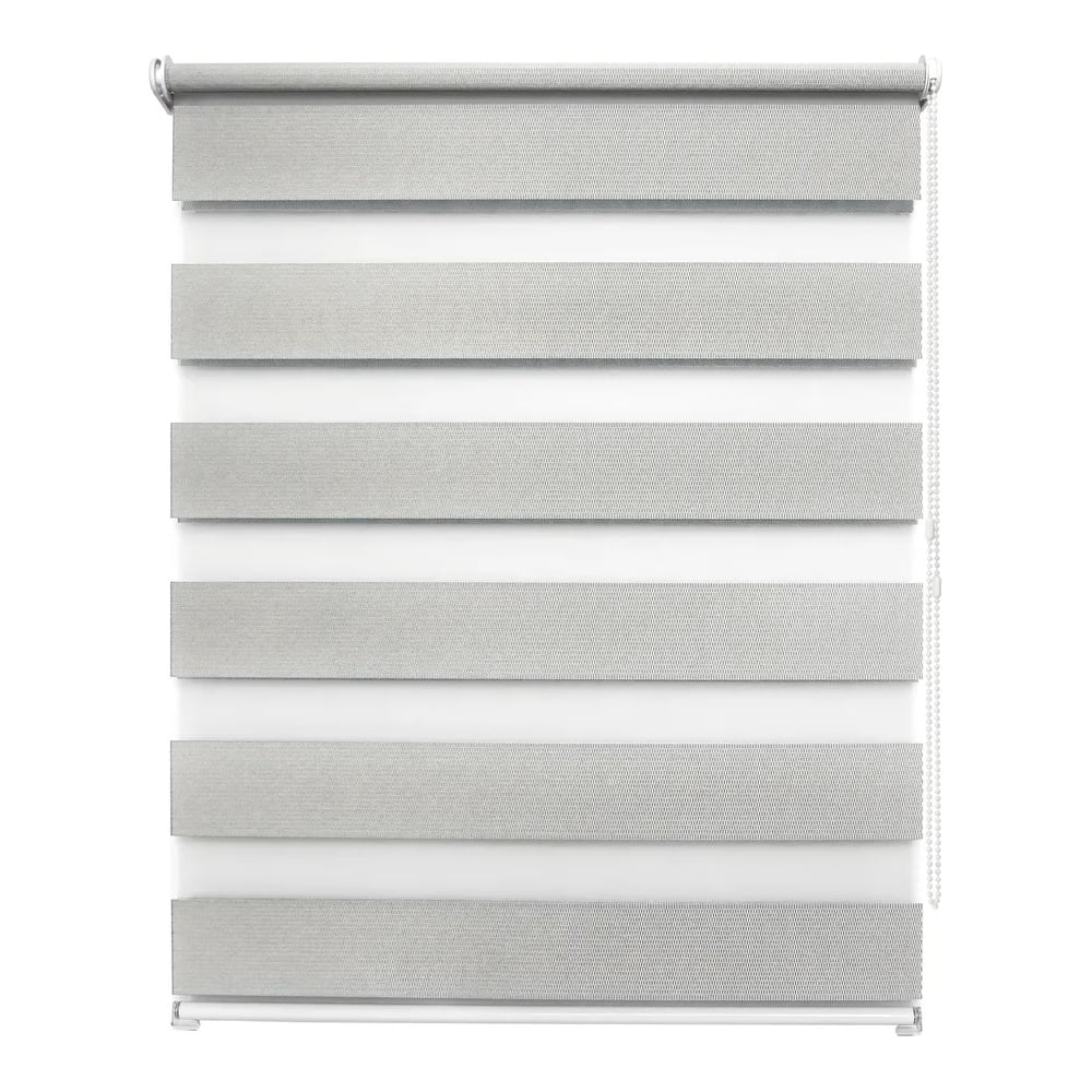 Изображение товара Рулонная штора УЮТ Сальса день ночь 100x160 серый современный стиль