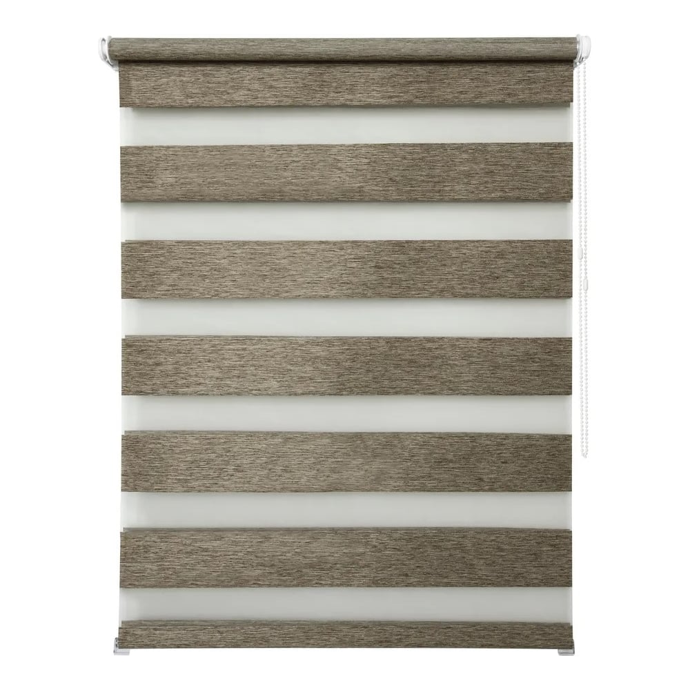 Изображение товара Рулонная штора УЮТ Канзас день-ночь светло-ореховая 061x160