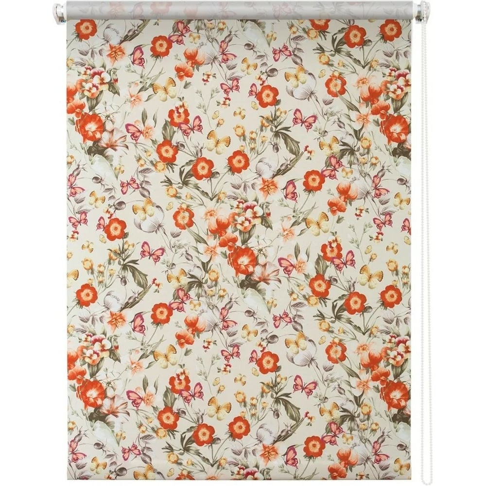 Изображение товара Штора УЮТ Лютики 40x175 см рулонная с рисунком прованс светозащита 80%