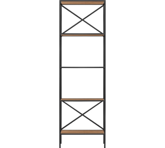 Изображение товара Стеллаж GreenWeen KARIN, черный, ЛДСП Робиния, 1750x550x300 GW-KARIN-B-L-R