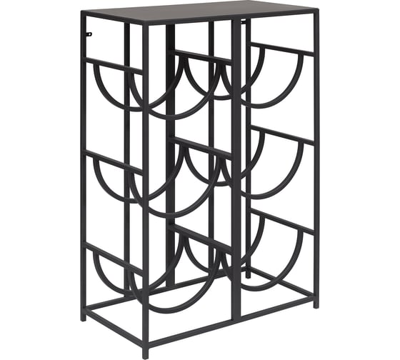 Изображение товара Подставка для бутылок GreenWeen со столиком для кулера, для 6 шт, черная GW-6BCOOLER-B