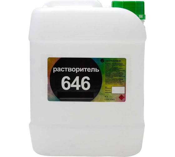 Изображение товара Растворитель 646 Нефтехимик 30 л 646300000