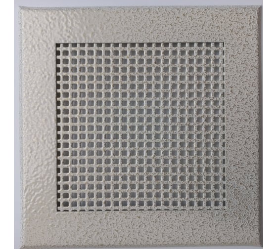 Изображение товара Решетка вентиляционная ООО Вентмаркет 200х200 мм, металлическая на магнитах, квадрат, антик белый VRQ00212