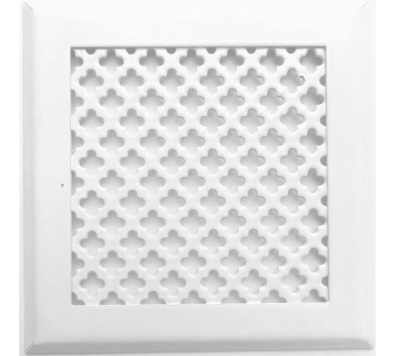 Изображение товара Решетка вентиляционная ООО Вентмаркет 100х100 мм, металлическая на магнитах, цветок, белый VRC001001