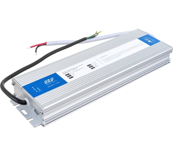 Изображение товара Герметичный компактный блок питания ELF 12В, 200Вт, металл, IP67 ELF-12200С-PT