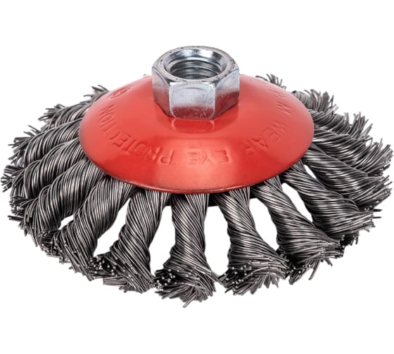 Изображение товара Щетка конусная 100 мм, М14, пучки витой проволоки для УШМ INTERTOOL BT-4100