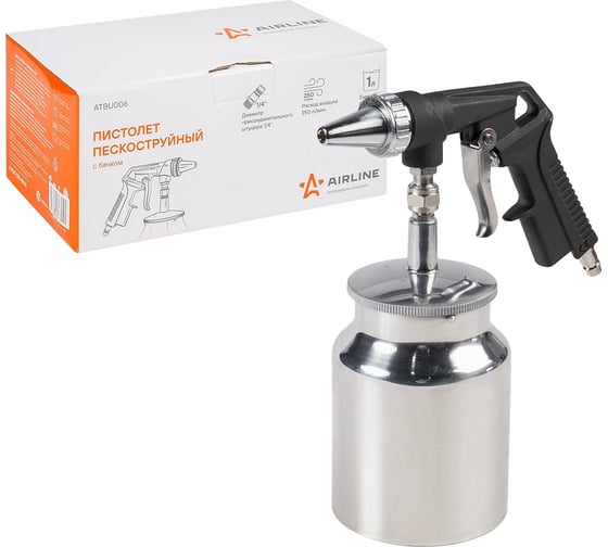 Изображение товара Пескоструйный пистолет с бачком Airline ATBU006