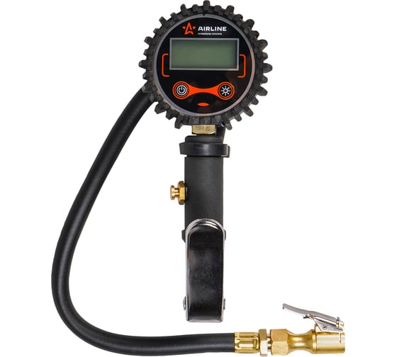 Изображение товара Пистолет для накачки шин с цифровым манометром Airline PRO 14BAR, с клапаном сброса ATBU008