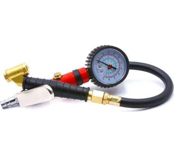 Изображение товара Пистолет для подкачки шин с аналоговым манометром HQ-mech 60 мм, 0-15 bar УТ000002212