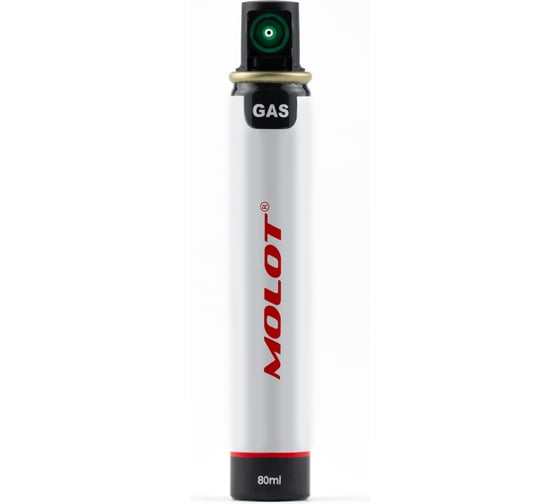 Изображение товара Газовый баллон для монтажных пистолетов 165 мм GC 165-G с зеленым клапаном MOLOT 21050102