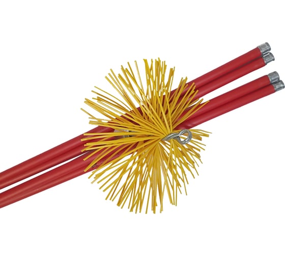 Изображение товара Комплект из 1 щетки D250 мм и 4 прутков D017 2 м РОССТИН КЧДИ250