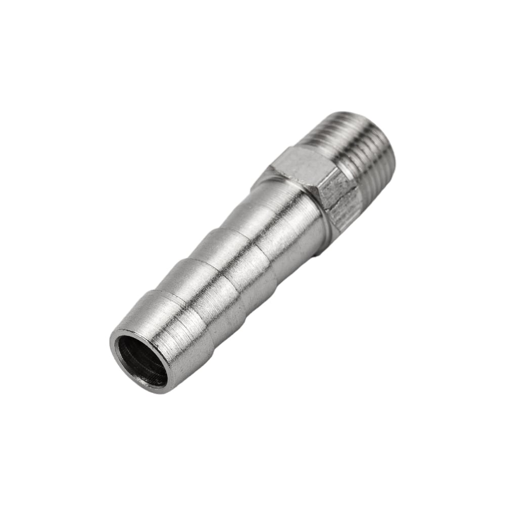 Изображение товара Штуцер JB 10-01 10 мм резьба 1/8 M NBPT никелированная латунь