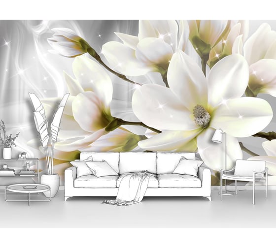 Изображение товара Фотообои цветы "Великолепные цветы сакуры" 400x240 ШxВ ООО Первое ателье pw94024-4