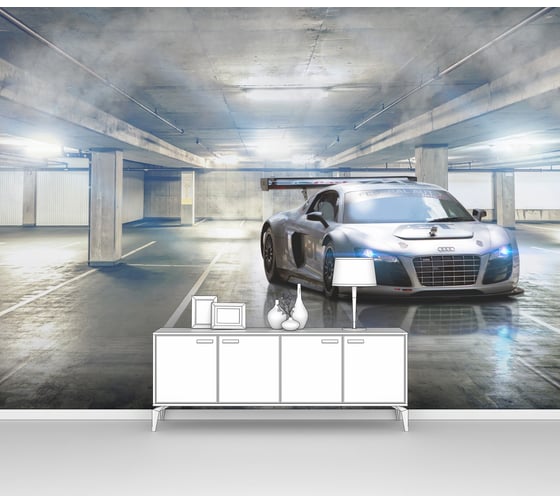 Изображение товара Фотообои лофт "Спортивная машина в подземном гараже" 400x290 ШxВ ООО Первое ателье pw94054-4