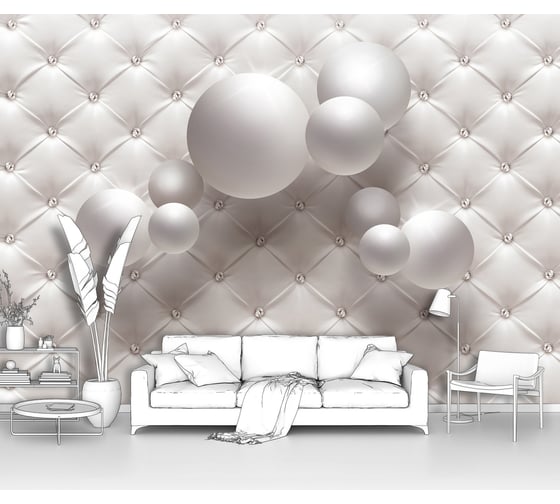 Изображение товара Фотообои 3d абстракции "Жемчуг на фоне кожи" 200x140 ШxВ ООО Первое ателье pw73842-2