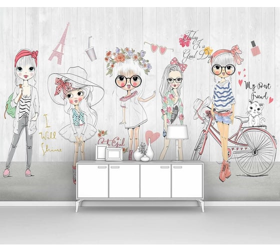 Изображение товара Фотообои "Модницы" 400x280 ШxВ ООО Первое ателье pw148148