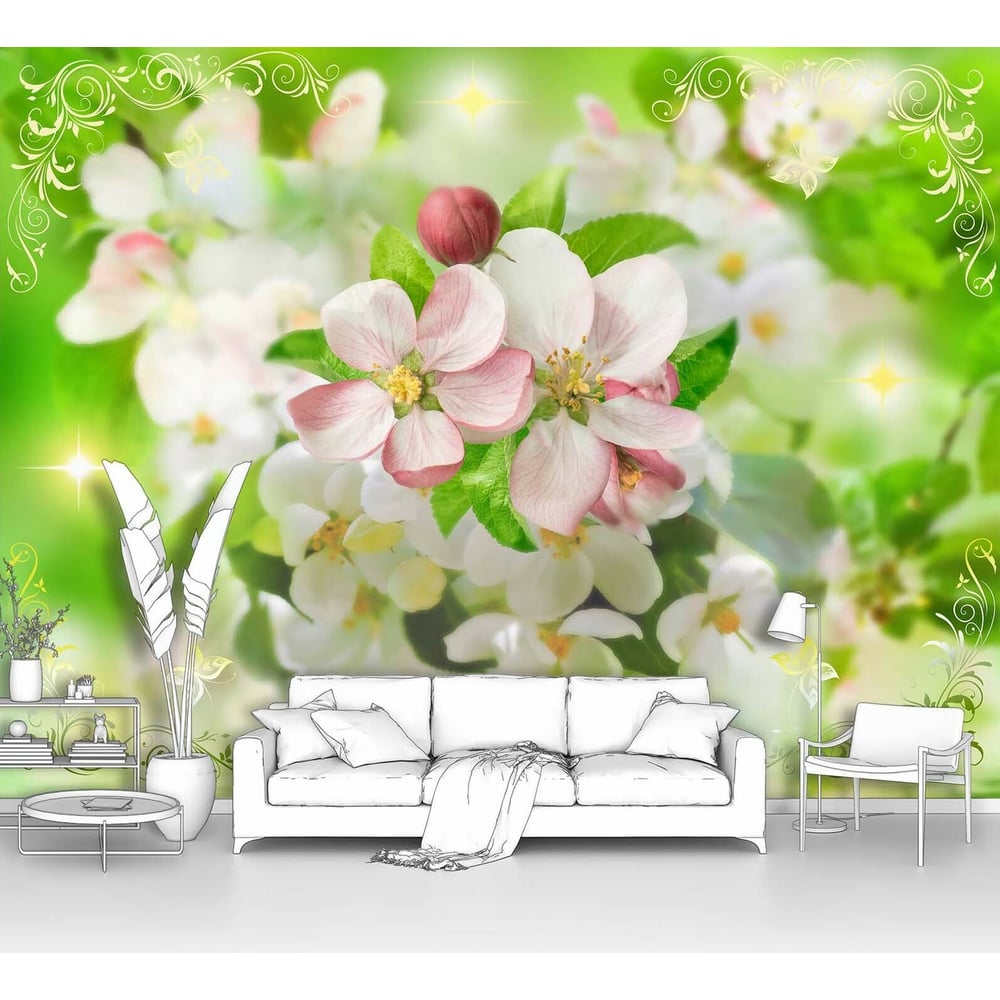 Изображение товара Фотообои 'Солнечный день в цветочном саду' 400x300 см