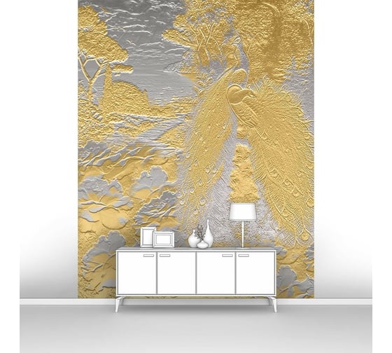 Изображение товара Фотообои ООО Первое ателье "Фреска с шикарной жар-птицей" 200x255 см pw28531-2