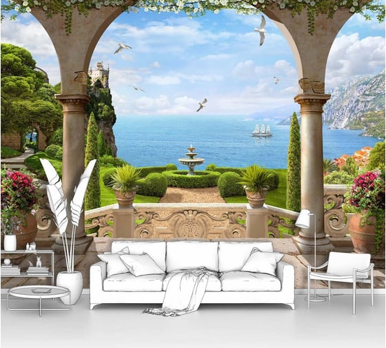 Изображение товара Фотообои море "Вид на бухту" 135x100 ШxВ ООО Первое ателье pw70441-1