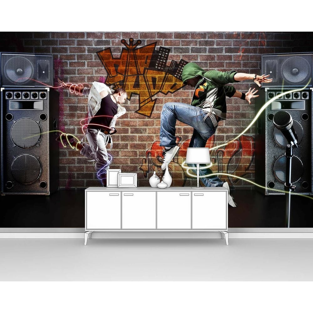 Изображение товара Фотообои Двое в танце 300x190 см с фактурой песок на флизелиновой основе