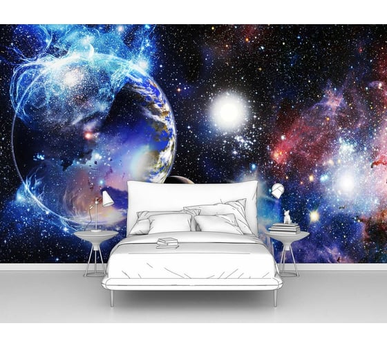 Изображение товара Фотообои космос "Земля движется в пространстве" 400x250 ШxВ ООО Первое ателье pw94999-4