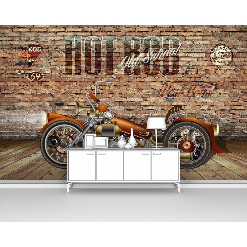 Изображение товара Фотообои Мотоцикл Хот род 200x125 см винил флизелин моющиеся