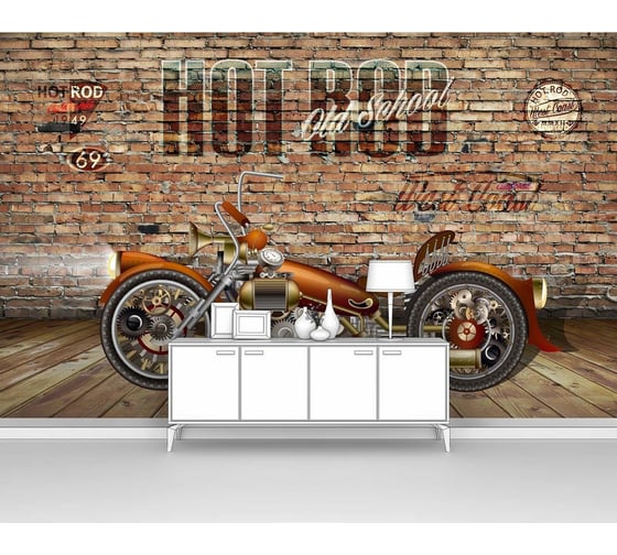 Изображение товара Фотообои "Мотоцикл Хот род" 200x125 ШxВ ООО Первое ателье pw94984-2